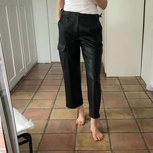 Gently used ASOS faux leather cargo pants | Size 8
